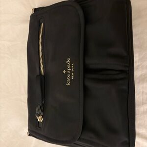 Kate Spade Black Crossbody Bag with Gold Details